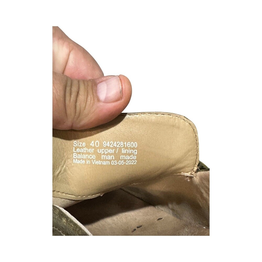 Dansko Bel Olive Green Oiled Penny Loafer Slip-On Mule Womens 40 US 9.5 Boho - Picture 6 of 11